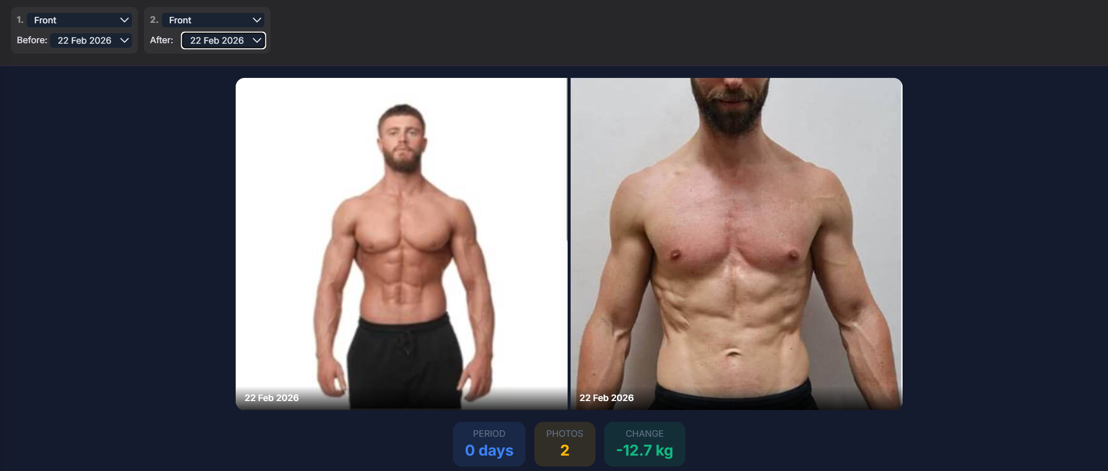TrackRise comparison view